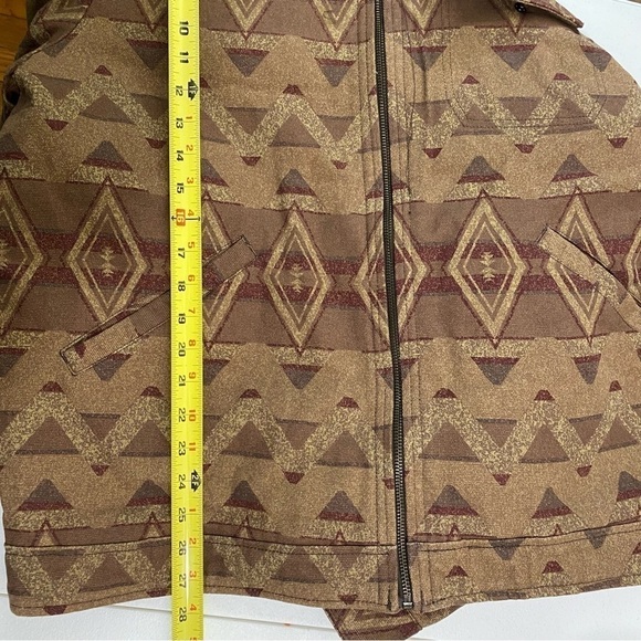 Levi’s Mens Workwear Cotton Canvas Geo print Trucker Depot Jacket size Large - Picture 16 of 16